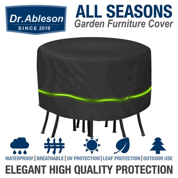 

Durable Outdoor Garden Furniture Cover Round Table Chair Set Waterproof Sofa Protection Patio Rain Snow Dustproof Covers