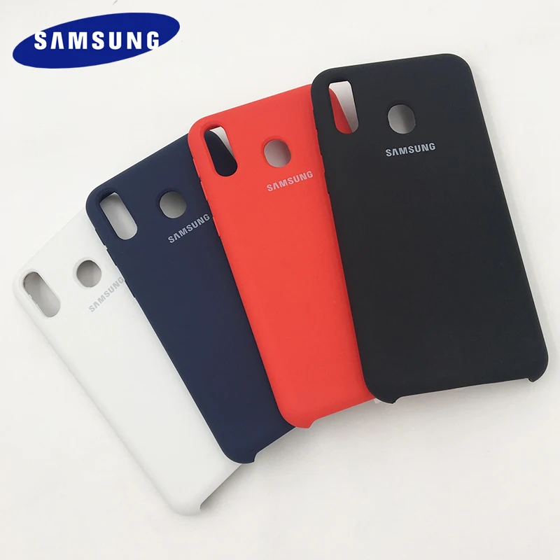 

Original Samsung M20 M 20 Liquid Silicone Case For Galaxy M20 SM-M205F M30 M 30 SM-M305F Soft-Touch Phone Shell case With Logo