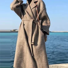 Шерстяное пальто для женщин; коллекция года; сезон осень-зима; Японское шерстяное пальто средней длины для студентов; популярное шерстяное пальто для маленьких мужчин; зимние пальто