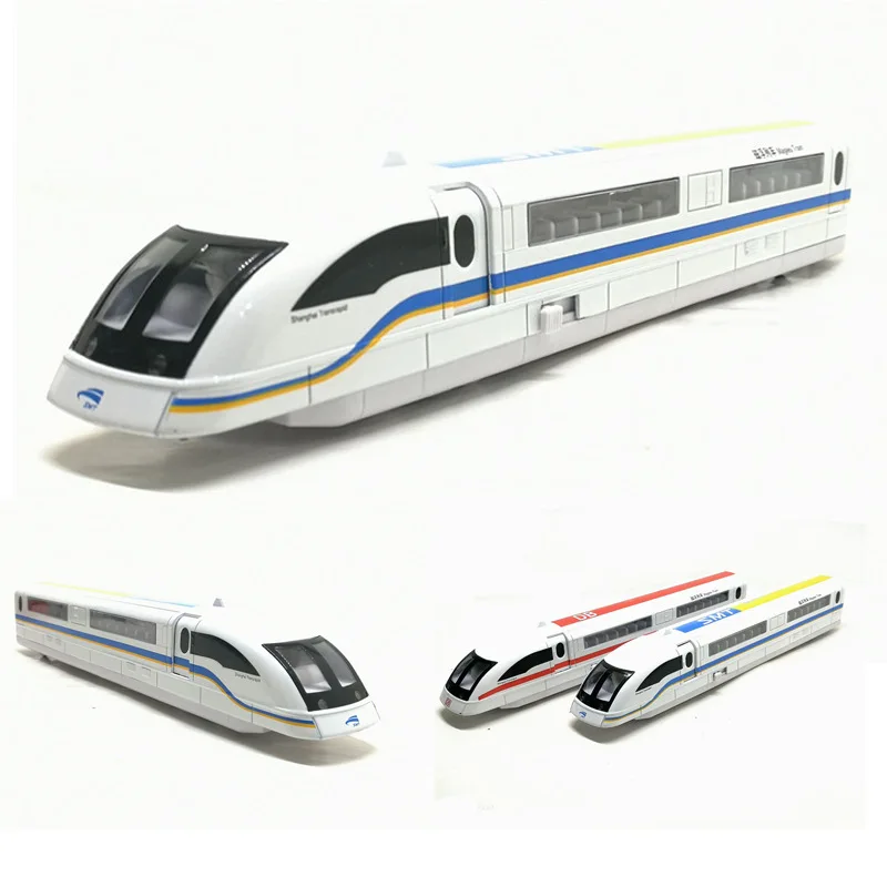 

Boxed Magnetic Levitation Train EMU Toy Alloy Models Children Alloy Train Toy Sound And Light Warrior Voice