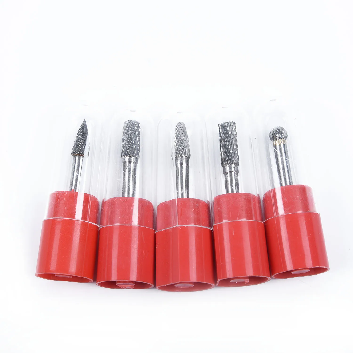 

Professional Rotary Cutter Files Kit Tungsten Carbide 1/4" 6mm Engraving Silver CNC HRA85 Pro 5Pcs/Set