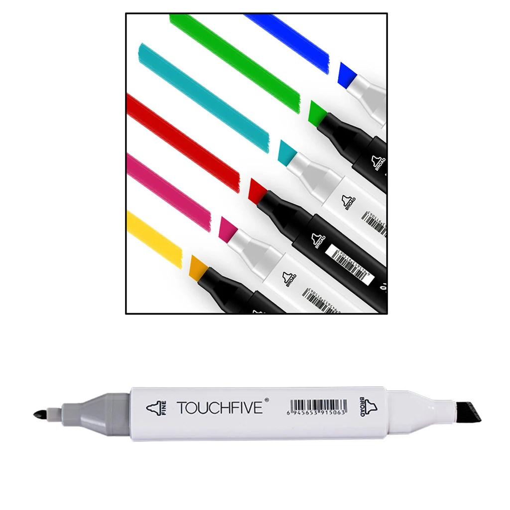 Dual Tips Permanent Marker Pen Alcohol Based Markers White for Art Supplies Pens Artist Coloring Highlighters Kits Double Head Dual Tips Permanent Marker Pen Alcohol Based Markers White for Art Supplies Pens Artist Coloring Highlighters Kits Double Head