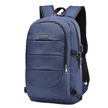 

Men Casual Business Waterproof Anti-Theft USB Port Laptop Shoulder Bag Backpack