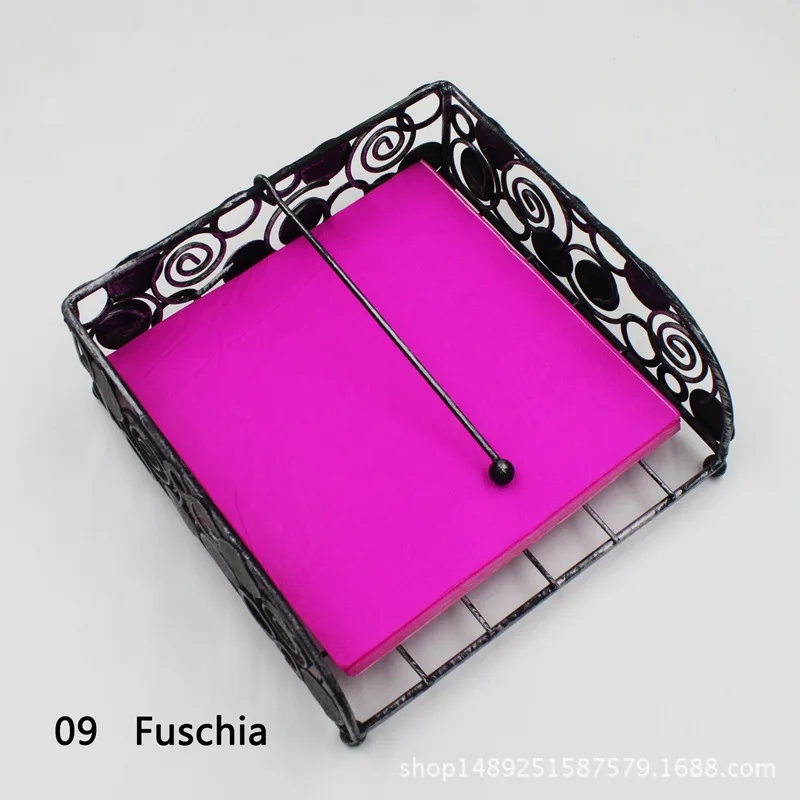 [] Цветная салфетка с принтом, однотонный креативный материал, салфетка 25X25 см