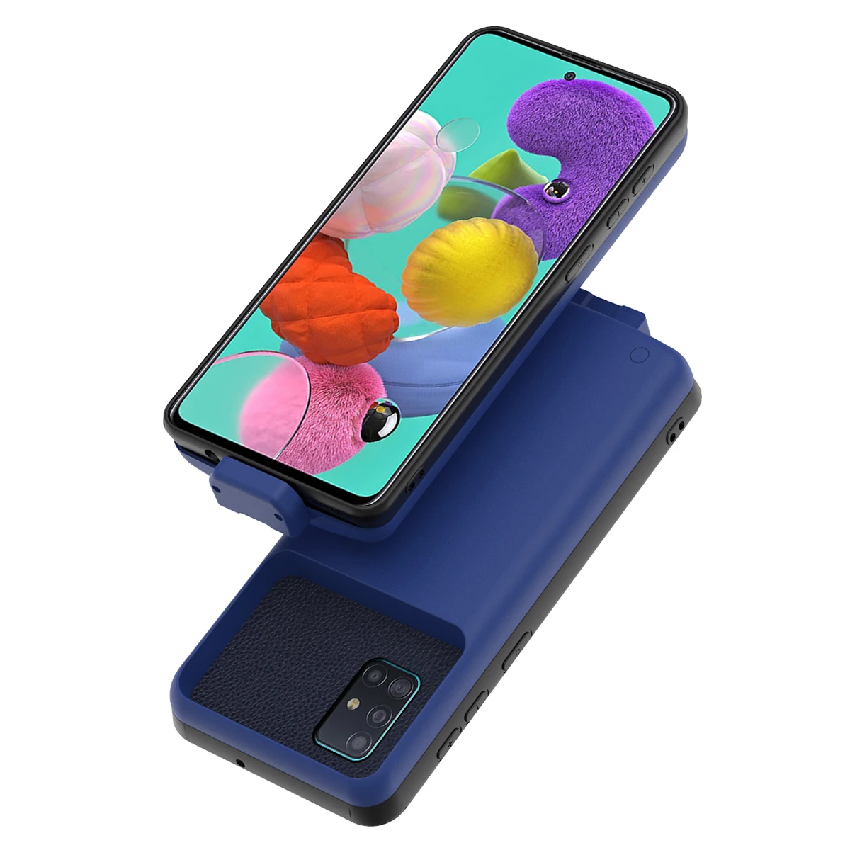 Чехол для аккумулятора samsung A51, 7000 мА/ч, Внешнее зарядное устройство, резервный внешний аккумулятор, противоударный чехол для зарядки samsung A51, чехол для аккумулятора