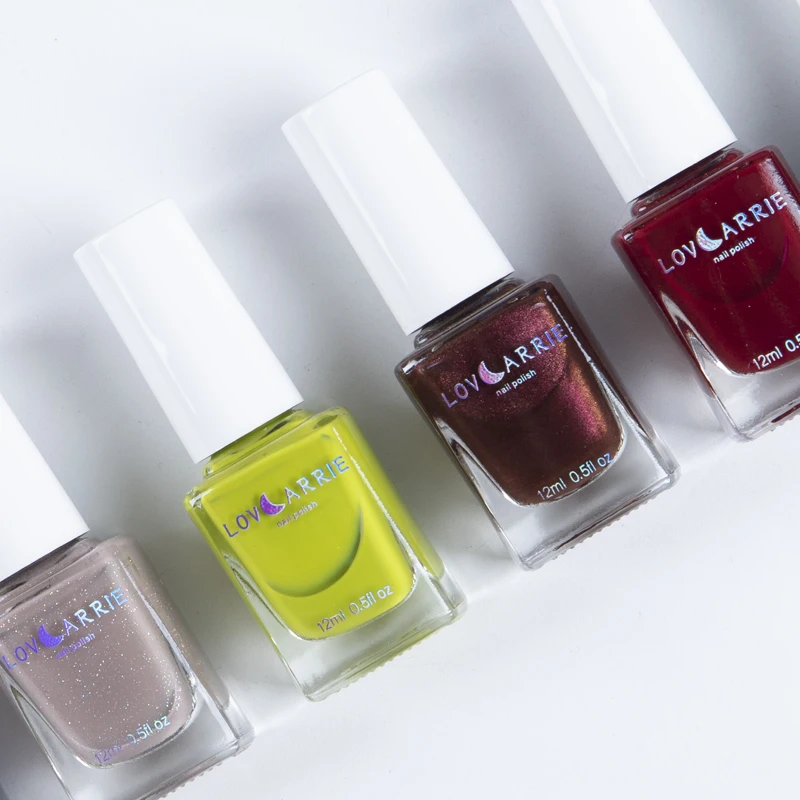 LOVCARRIE 12ML Spring Nail Polish Long Lasting Quick Dry Normal Regular Nailpolish Lacquer Varnish for Nailart