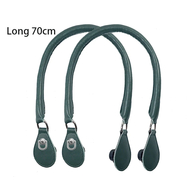 2021 New Leather Round Belt Handle with D Buckle Drops for City Chic Obag Basket Bucket Classic Mini Women Handbag O Bag 