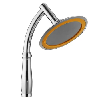 

6 Inch Round Polished Chrome Shower Head Rainfall Shower Head Set Bathroom Sprayer with Adjustable Extension Arm