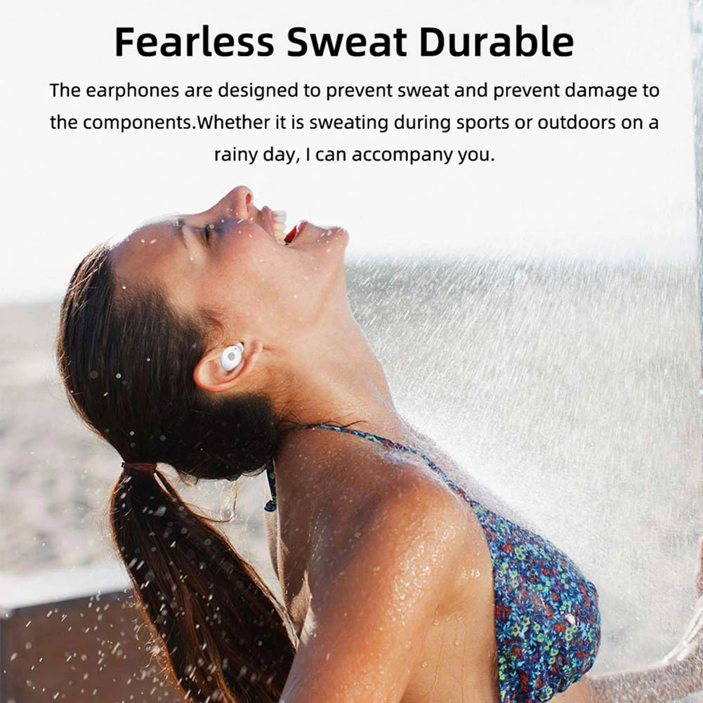 F7 TWS Bluetooth 5 0 Wireless Headphone Earbud with Handheld Fan Charging Box