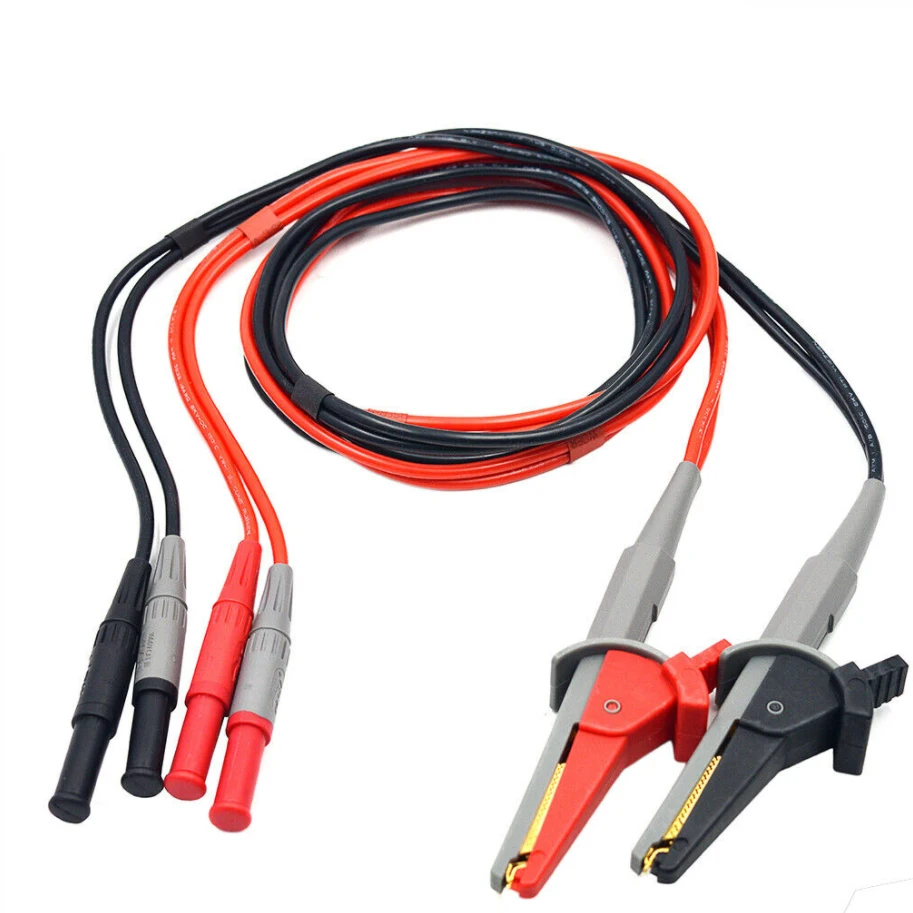 

ZIBOO-LC02 LCR Meter Test Leads Lead Terminal Kelvin Clip Wires for UNI-T UT612 / UT611