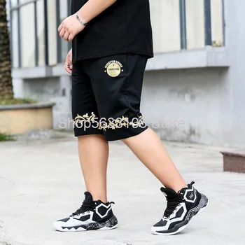 

Dk309 Lotus Vine 2020 Bronzing Shorts Fat Sports Leisure Pants Extra Large Fat Male Pants