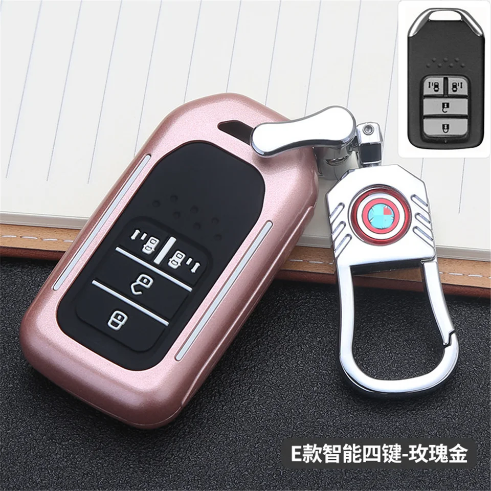 Copertura completa car key case per Honda Vezel città BR-V civico accordo pilota Jazz Jade Crider Odyssey accessori Auto Auto - H23f5e9660f4e4c9b84309239545c50af5