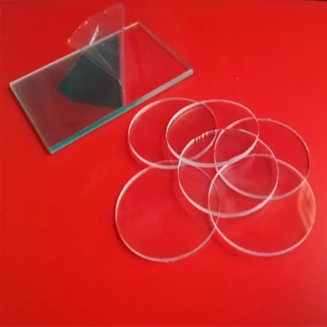 10 шт. 1 мм маленькие круглые прозрачные экструдированные акриловый круглый акриловые диски бусины оргстекло для Фоторамки DIY ремесло стойки для cd