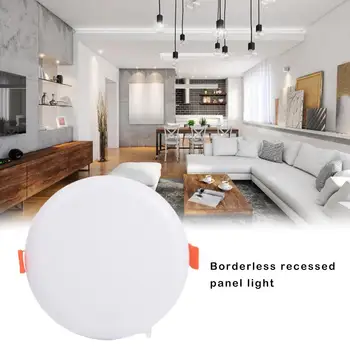 

Ultra Thin Led Panel Downlight 3w 6w 9w 10w 15w 18w Round LED Ceiling Recessed Light AC85-265V LED Panel Light SMD2835