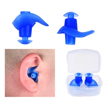 

1 Pair Soft Ear Plugs Environmental Silicone Waterproof Dust-Proof Earplugs Diving Water Sports Swimming Accessories