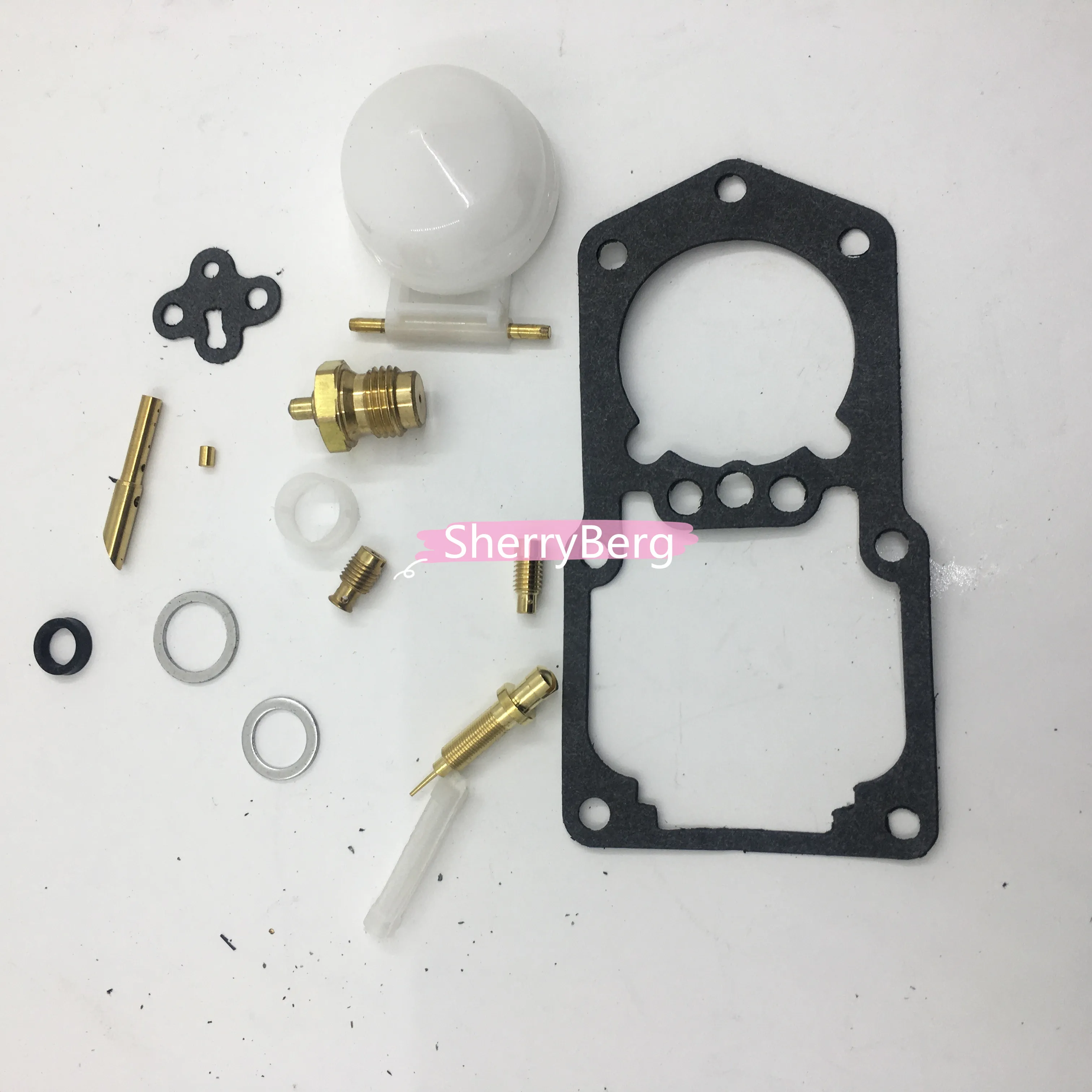 Sherryberg Carburador Vergaser Carburatore Kit Di Riparazione Carburatore Kit Di Ricostruzione Kit Di Guarnizioni Carb Per Renault R4 Dellorto Frg 28 