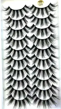 

QUXINHAO 10pairs natural eyelashes Eyelash eyelash 3d mink lashes extension eyelash mink eyelashes for beauty