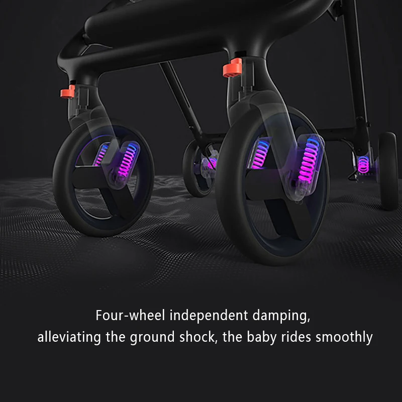 Новая складная коляска XIAOMI MIJIA MITU Портативный Легкий амортизатор тележка детская