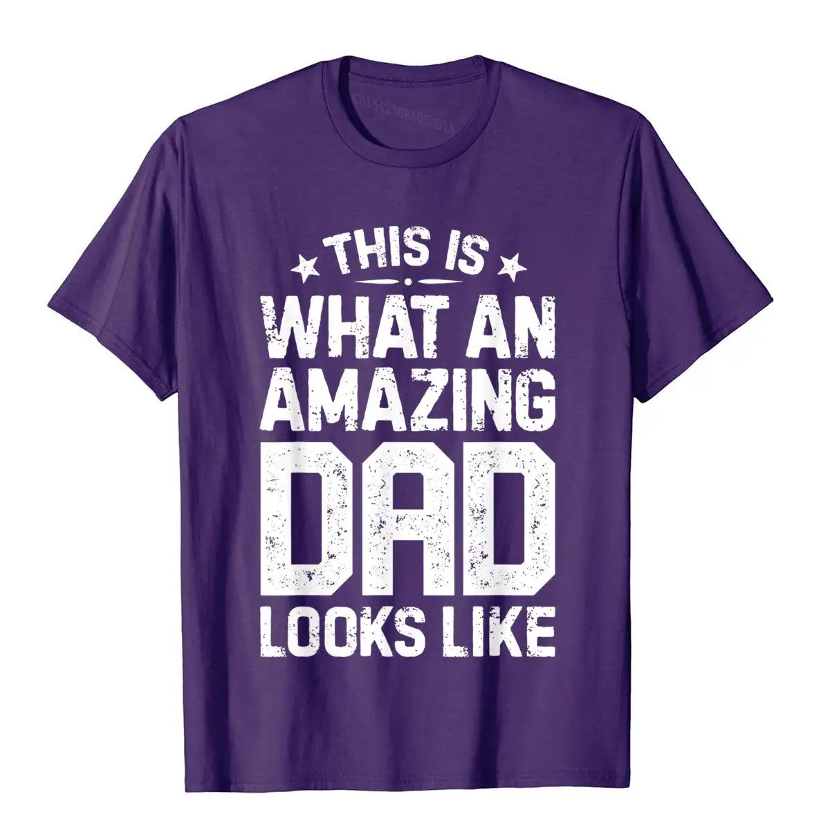 This Is What An Amazing Dad Looks Like Funny Fathers Day T-Shirt__B7531purple