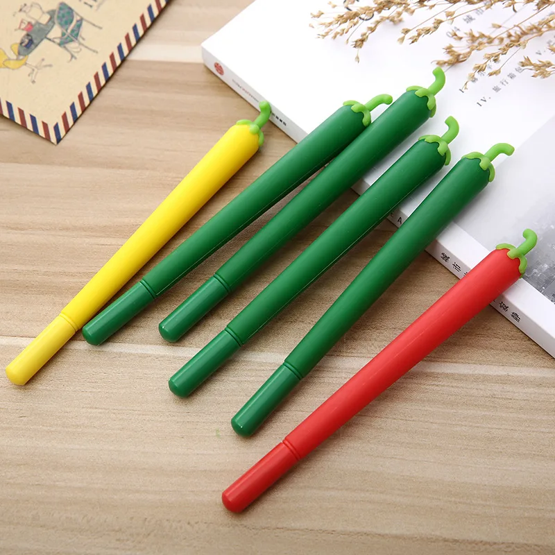 

30pcs New Student Stationery Gift Creative Pepper Black Office Pen Learning Gel Pen Factory Outlet
