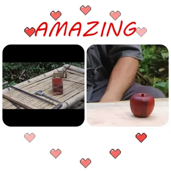 

Web Celebrity Toys Apple Shaped Luban Lock Handicraft Educational Toys For Children