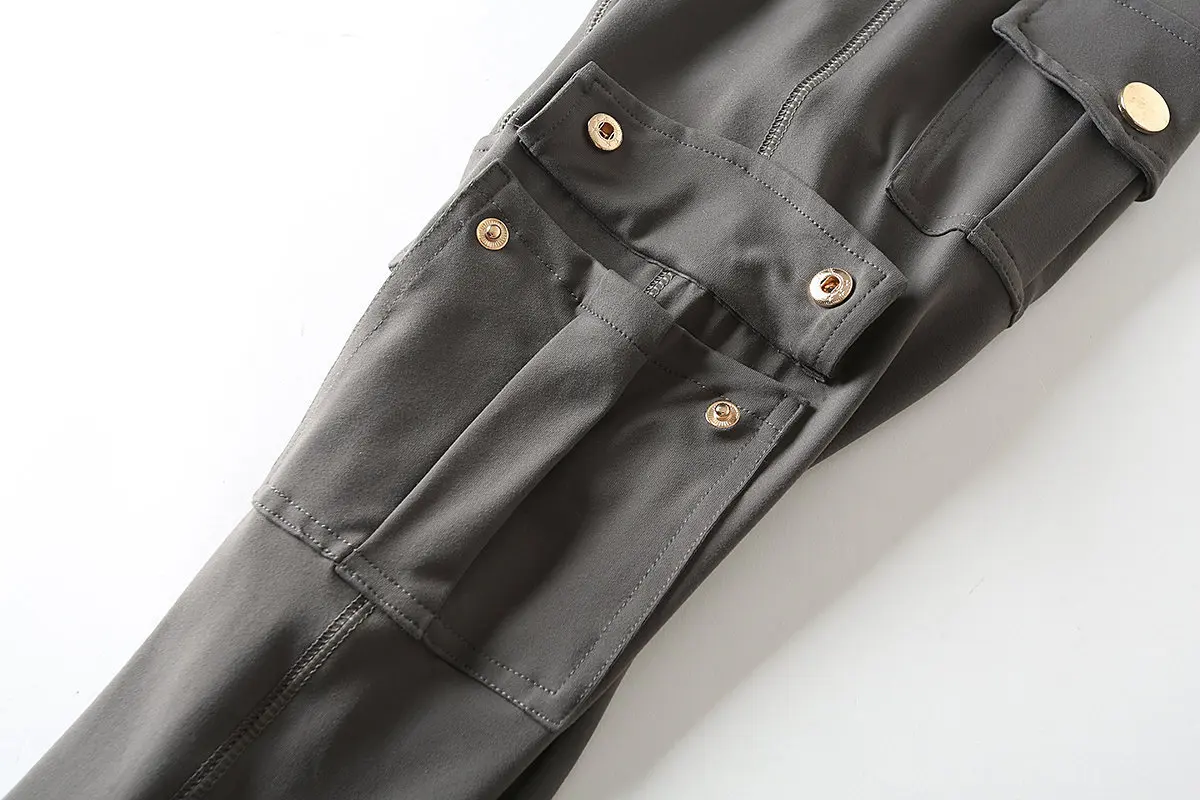 Сексуальные пуш-ап леггинсы женские с высокой талией уличные обтягивающие женские s леггинсы брюки серый черный карман повседневные Academy Roupa Feminina