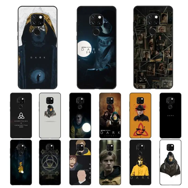 Yinuoda Dark Netflix мягкий черный чехол для телефона samsunga30 s 40 s8 20 huaweinova7pro 8x p30lite honor 10i