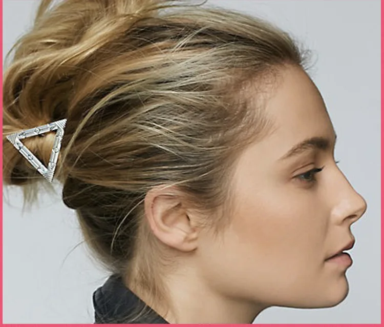 US $119.00 200pcslot DIY Simple Multi Alloy Geometric Triangular Moon Hair Clips Retro Hairpin Hair Styling Tools Accessories HA1429