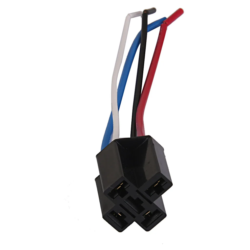 Car 12V 12 Volt DC 40A AMP Relay Harness Socket Pigtails 4Pin 4 Wire