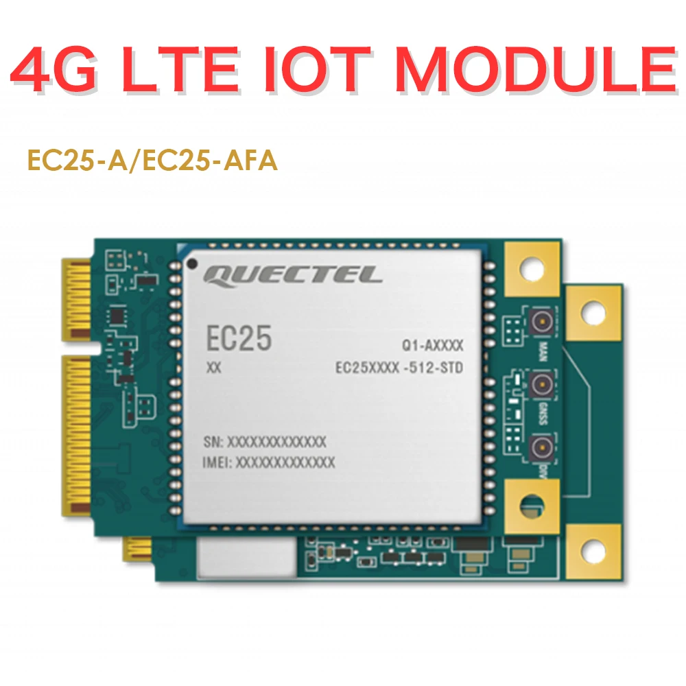 EC25-A/EC25AFA-512-STD/EC25AFA-MINIPCIE 4G LTE Industrial Modem for North America FDD-LTE B2/B4/B12 WCDMA B2/B4/B8 |