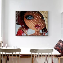 

Modern vintage Cartoon Figure Canvas Painting Posters and Print girls Wall Art Pictures For Living Room Bedroom Bar home Decor