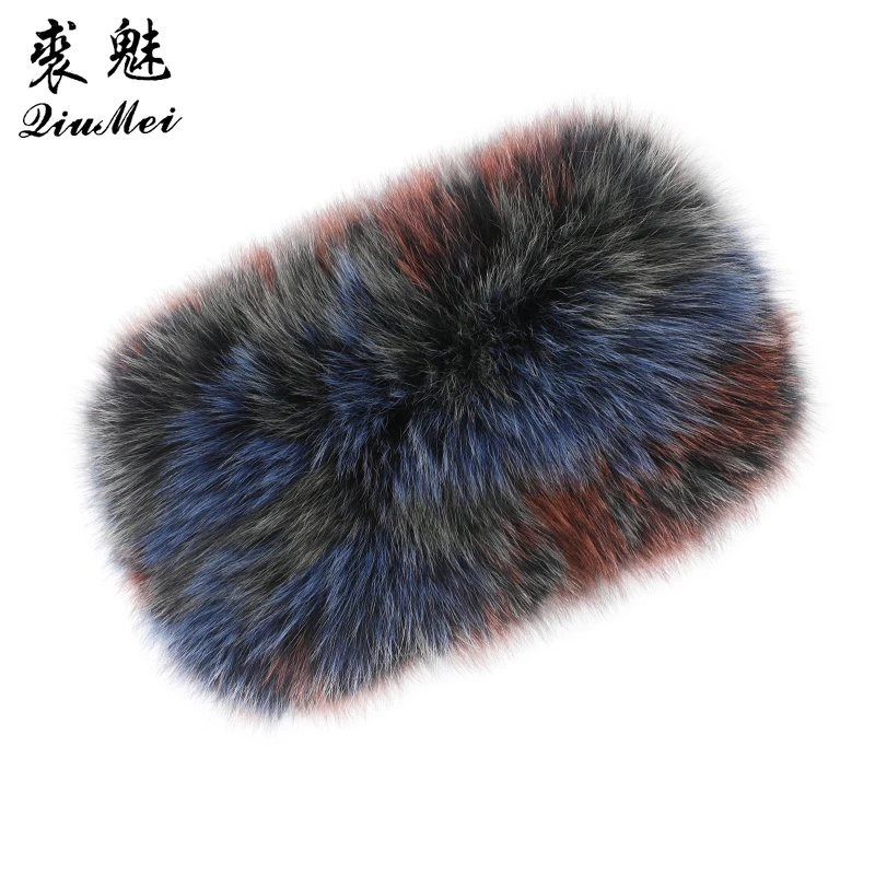 

Fox Fur scarf ring Women Real fur collar scarf 2020 New Fluffy Winter Genuine Fur Knitted Net Warm Ladies snood femme