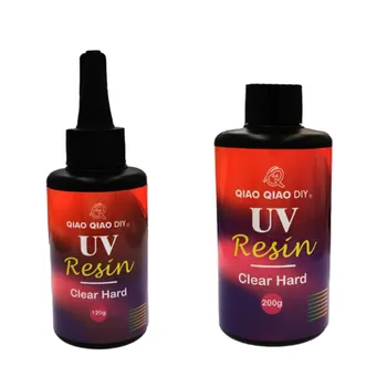 

120/200G UV Glue Epoxy Resin Hard Ultraviolet Gel Fast Curing for Jewelry Making Craft Toy Model New DIY Handmade Accessories