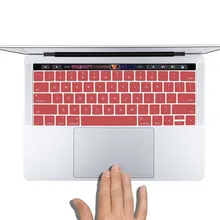 

KK&LL Apple Macbook 2016 2018 Pro 13 15 touch bar A1706 A1989 A1707 A1990 A2159 Silicone Waterproof US Layout Keyboard Cover