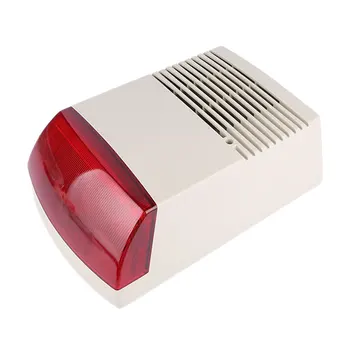 

Sound Light High Power Compact Smoke Speaker Acoustic Anti Theft Home Security Alarm Siren Accessories Flash Wired Strobe