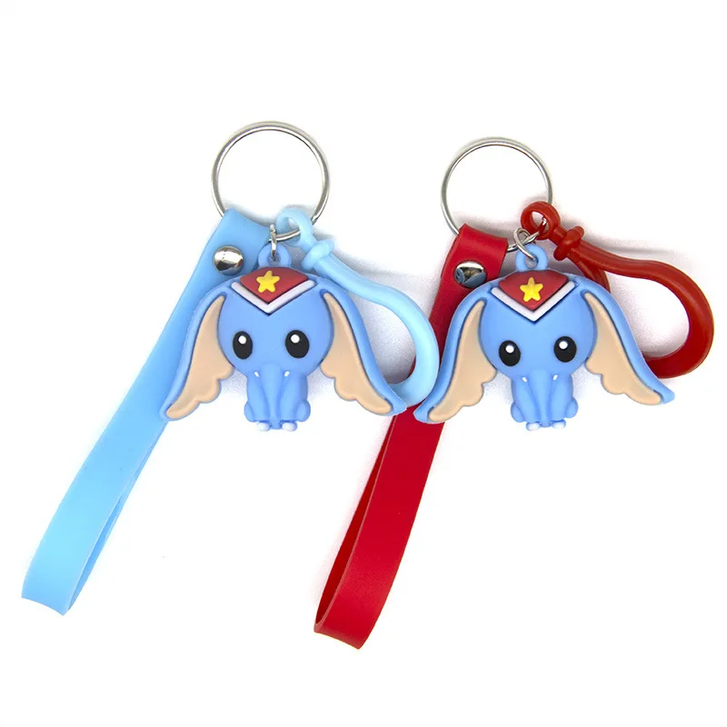 

Cartoon Anime Dumbo Cute Elephant Handmade Pendant Keychain Keyring Little Fly Elephant Cosplay Collection
