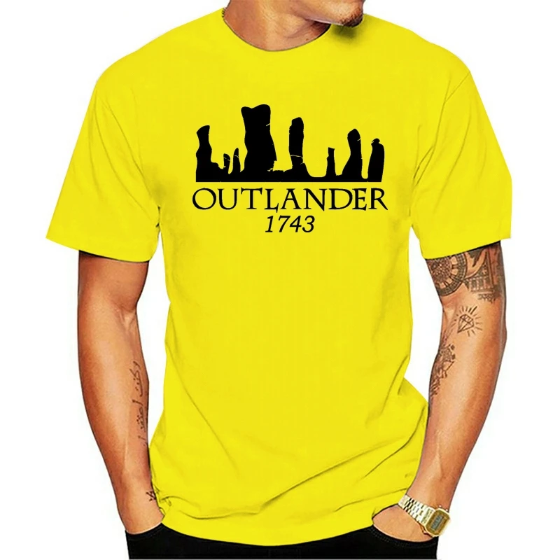 Мужские футболки Outlander в стиле унисекс классические модные топы с коротким