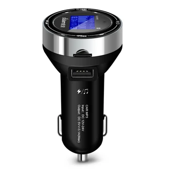 

Car Kit Handsfree Wireless Bluetooth FM Transmitter LCD MP3 Player Dual USB Charger 3.1A Fast Charging Support TF Card / U Disk