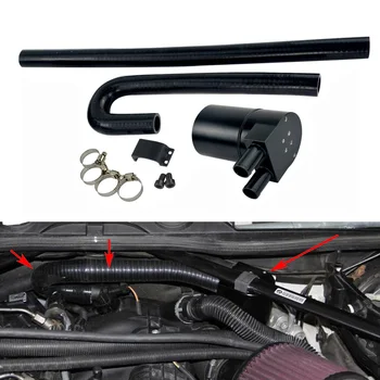 

High Performance Black Aluminum Alloy Reservior Oil Catch Can Tank for BMW N54 335i 135i E90 E92 E82 2006-2010