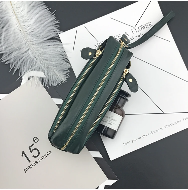 NICOLE& CO, женские кошельки из натуральной кожи, сумочка на молнии, кошелек, большая емкость, для девушек-подростков, сумка для телефона, держатель для карт, Длинный кошелек, новинка