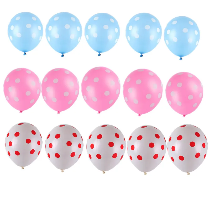 11 видов цветов 15 шт./лот красные, черные розовые bluePolka точка латексные надувные шары Mickey Мышь тема День Рождения globos для свадьбы или «нулевого дня рождения» вечерние Декор - Цвет: Latex balloon 15pcs