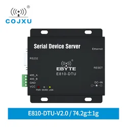 RS485/RS232 to Ethernet Serial Server MQTT Industrial Modbus TCP/UDP RTU RJ45 AT Full-Duplex E810-DTU-V2.0 Rf Transceiver