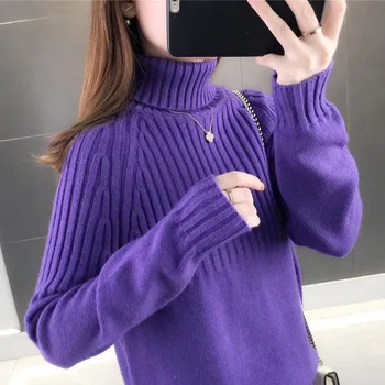 

Turtleneck Sweater Women 2020 Korean New Autumn And Winter Women's Bottoming Shirt Loose Short Pullover Sweater