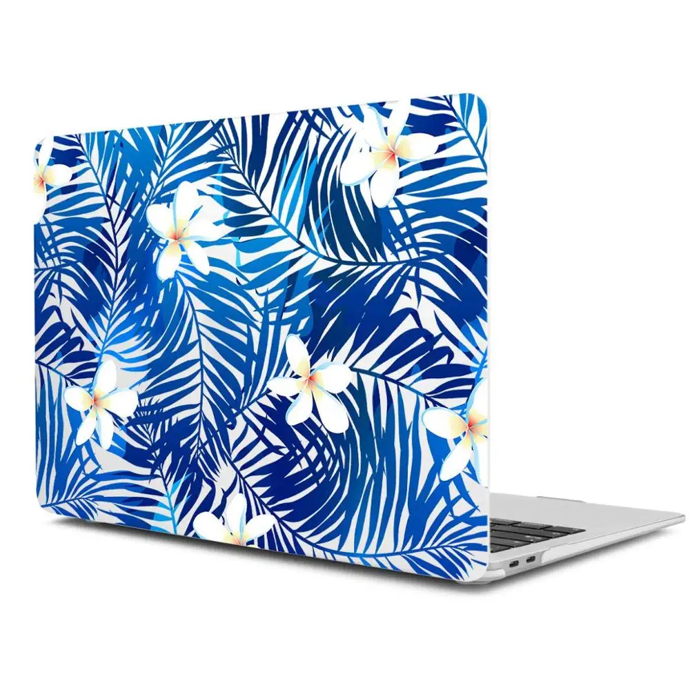 Летний стиль листьев узор Жесткий чехол для Macbook Air 11 12 13 Laptop Sleeve Mac book Pro 13 15 A1989 A1706 с retina - Цвет: X059