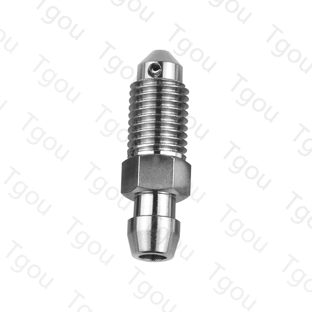 Tgou Titanium Bolt M8 M10 Pitch 1.0/1.25mm Motorcycle Brake Caliper Oil Drain Deflation Screws M8 Titanium