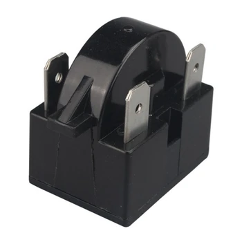 

New Freezer Compressor PTC Starter Relay Refrigerator PTC 3 Pin Replacement Compressor Black PTC Start Relay