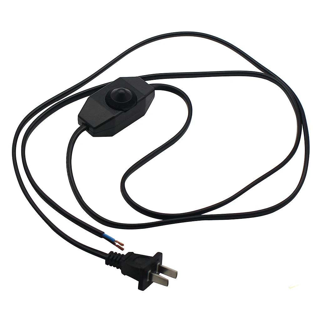 Black Ac 220v 110v 300w 2a Manual Knob Floor Light Table Lamp In Line