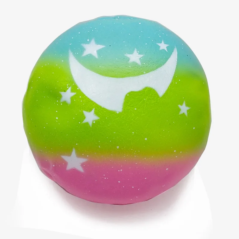 Jumbo Squishy медленно поднимающийся Забавный антистресс PU звездное небо цвет паровой хлеб мягкие детские игрушки для детей милые мягкие подарки - Цвет: WNNL064-1