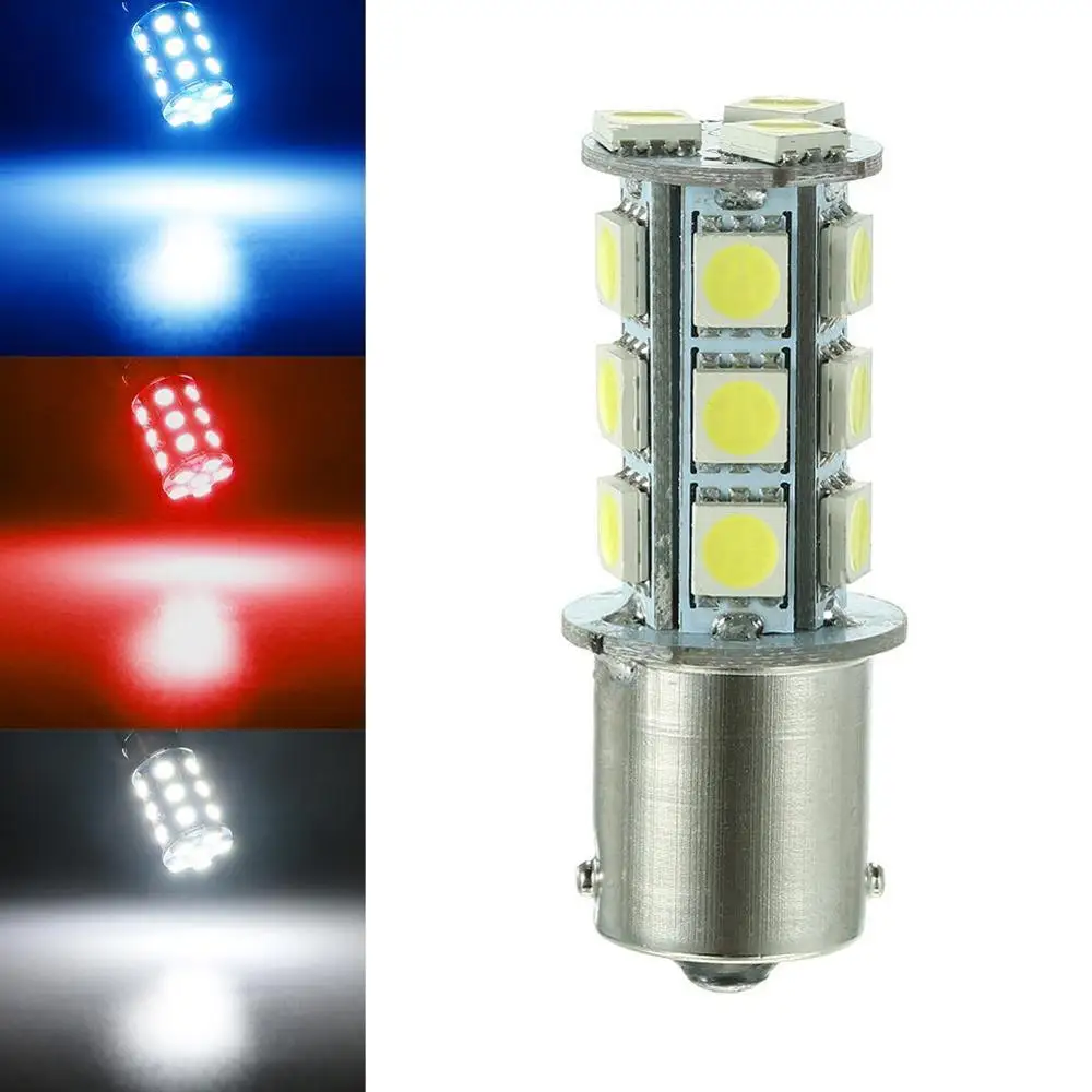 2 шт. Лидер продаж P21W 18 светодиодный 5050 SMD 1156/1157 BA15s 18smd 18 светодиодный 18 smd белый шарик автомобиля задние фонари тормоза светильник задние лампы AC/DC 12V