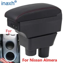 Accoudoir de voiture Nissan Almera Versa, boîte de rangement, cendrier, décoration, accessoires de rénovation